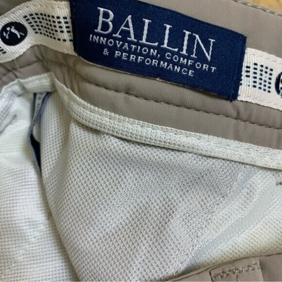 Ballin Performance Golf Pants 34 Stone Gray Stretch Lightweight Travel Casual - Picture 5 of 6